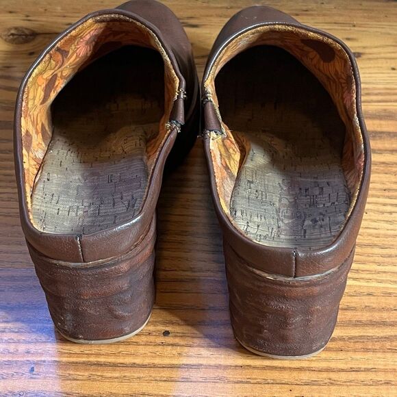 Korks Brown Mallory Clogs Mules Platform Shoes Sz 9 Boho Preowned - Picture 6 of 10